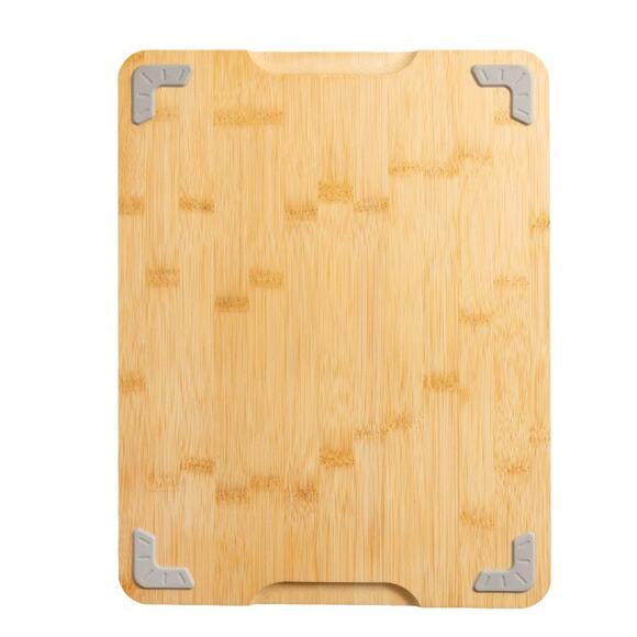 Mainstays 11" x 14.5" Non-slip Bamboo Cutting Board, 100% Natural Bamboo Color - Picture 3 of 6